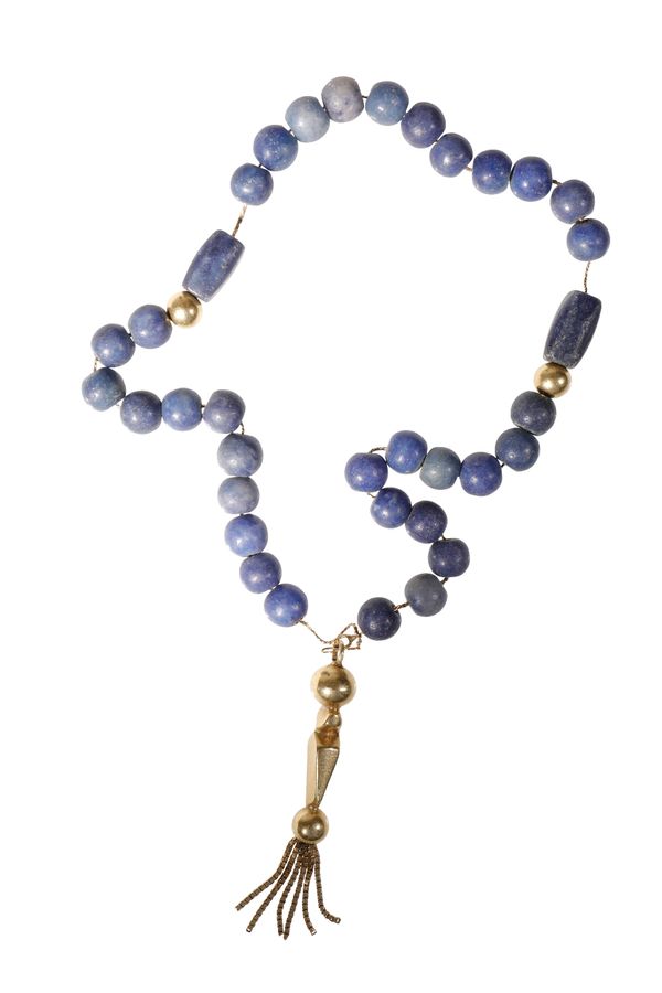 LAPIS BEAD NECKLACE