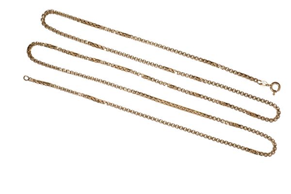 GOLD BOX LINK CHAIN NECKLACE