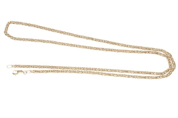 9CT GOLD BOX-LINK NECKLACE