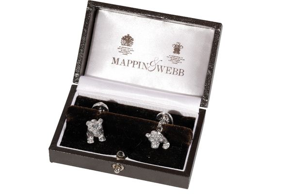 PAIR OF NOVELTY SILVER GENTLEMAN'S CUFFLINKS