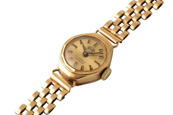 CHEVALIER 9CT GOLD LADY'S BRACELET WATCH