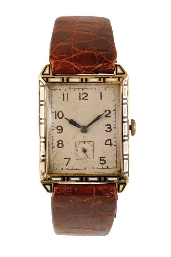 EBARHARD 18 CT GOLD GENTLEMAN'S WRISTWATCH