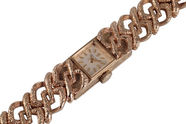 JEAN RENET LADY'S 9CT GOLD BRACELET WATCH