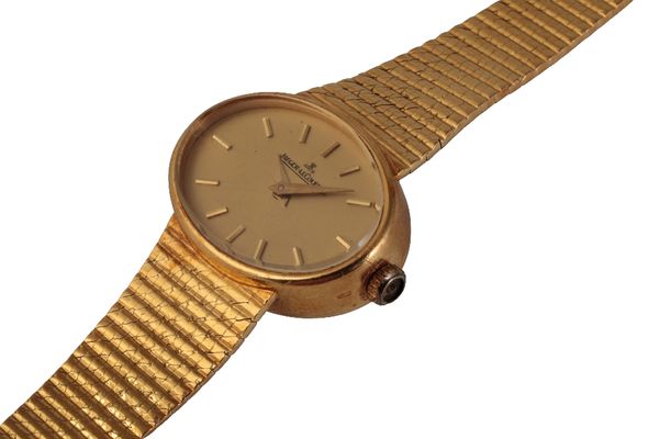 JAEGER LE COULTRE 18 CARAT GOLD LADY'S BRACELET WATCH