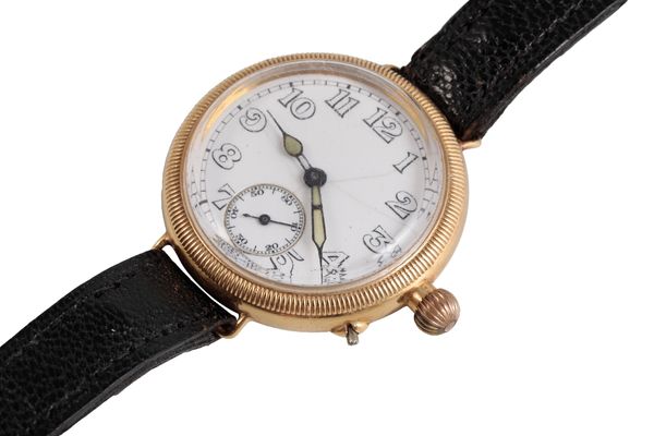 LONGINES GOLD GENTLEMAN'S TRENCH WATCH