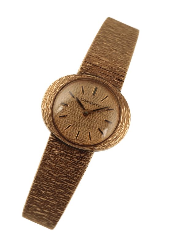 LONGINES 9CT GOLD LADY'S BRACELET WATCH