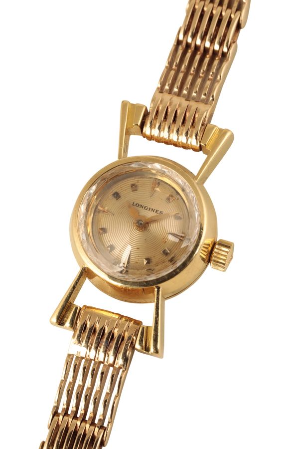 LONGINES 9CT GOLD LADY'S BRACELET WATCH