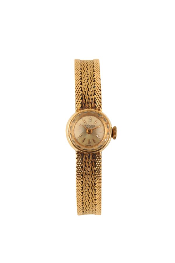 LEUBA LOUIS 18CT GOLD LADY'S BRACELET WATCH