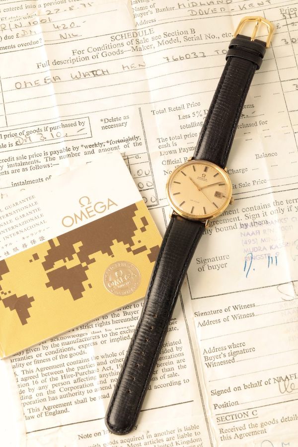 OMEGA DE VILLE GENTLEMAN'S GOLD PLATED WRISTWATCH