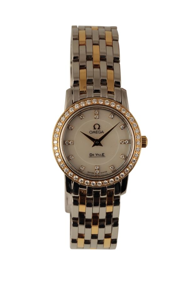 OMEGA DEVILLE BI-METAL LADY'S BRACELET WATCH