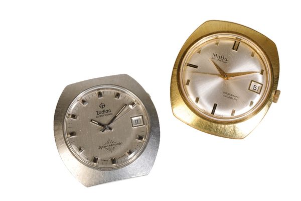 ZODIAC SPACE TRONIC GENTLEMAN'S STAINLESS STEEL WRISTWATCH