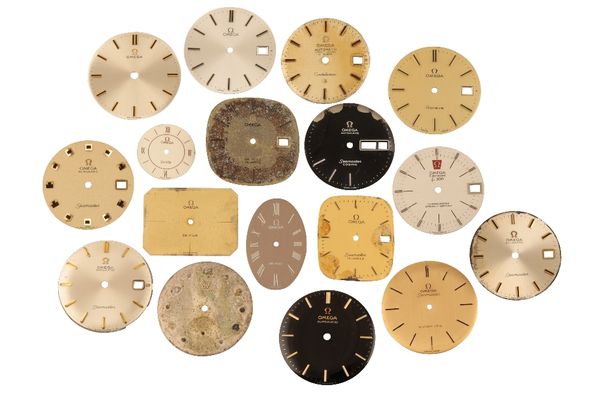 OMEGA: A QUANTITY OF VARIOUS DIALS