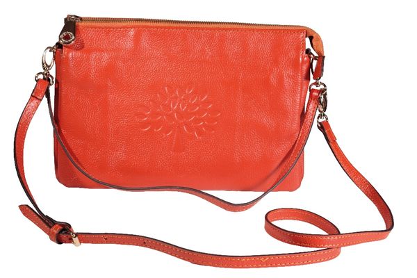 MULBERRY TANGARINE LEATHER LADIES CLUTCH BAG