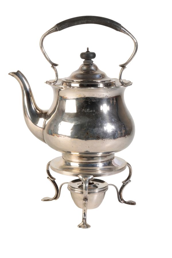 SILVER KETTLE-ON-STAND