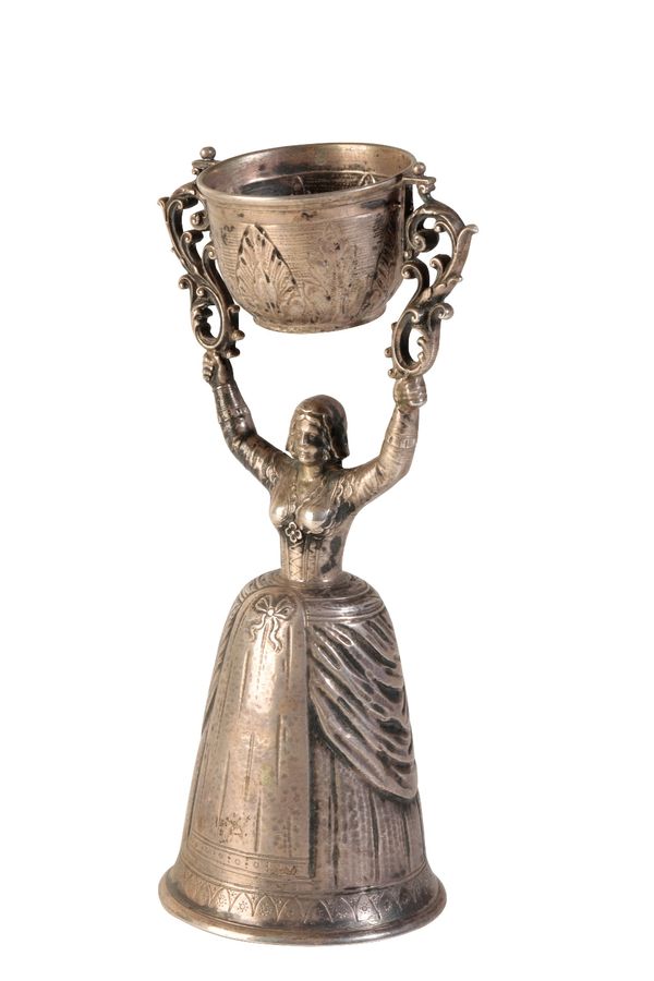 19TH CENTURY DUTCH SILVER WAGER CUP