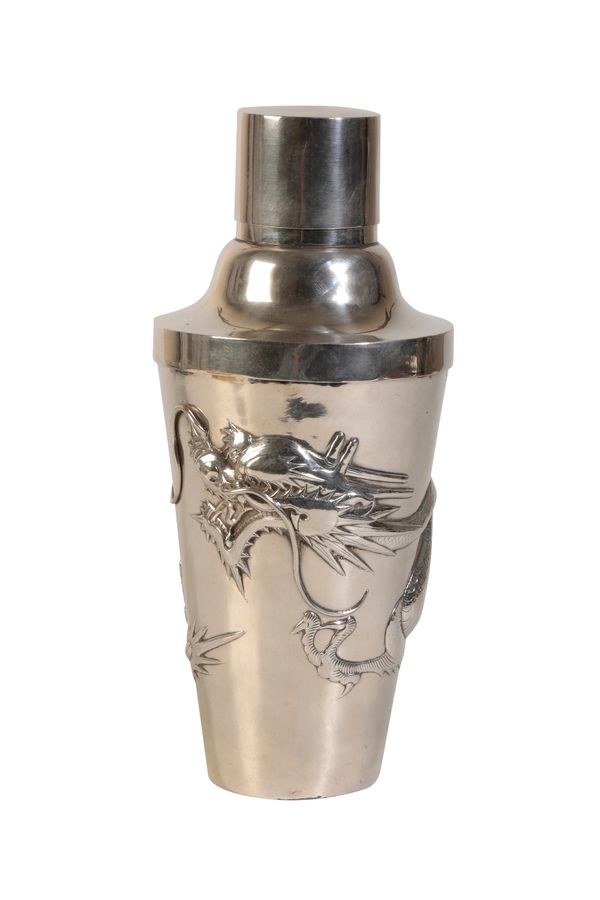 CHINESE SILVER COCKTAIL SHAKER