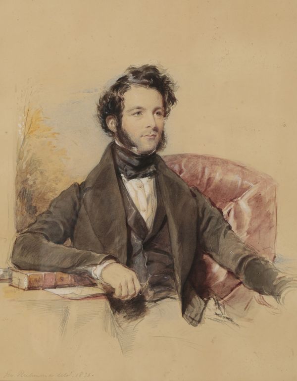 GEORGE RICHMOND (1809-1896) A half-length portrait of Brilby Porteous Hodgson