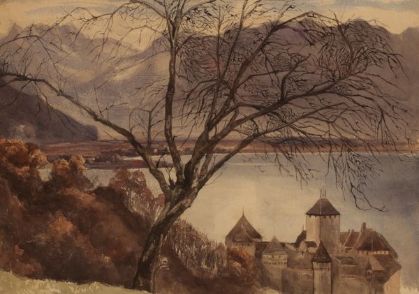 ENGLISH SCHOOL, 20TH CENTURY Lake Geneva with the Chateau du Chillon