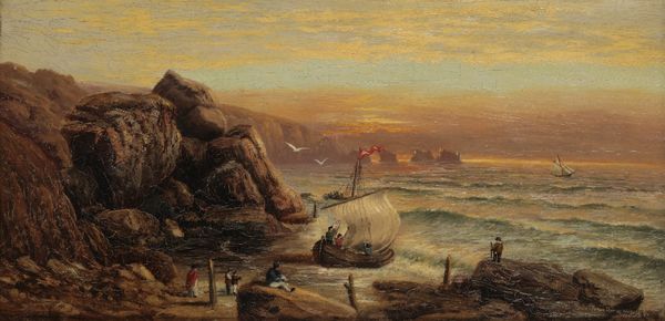 MANNER OF JOHN JAMES WILSON (1818-1875) Isle of Wight coastal landscape