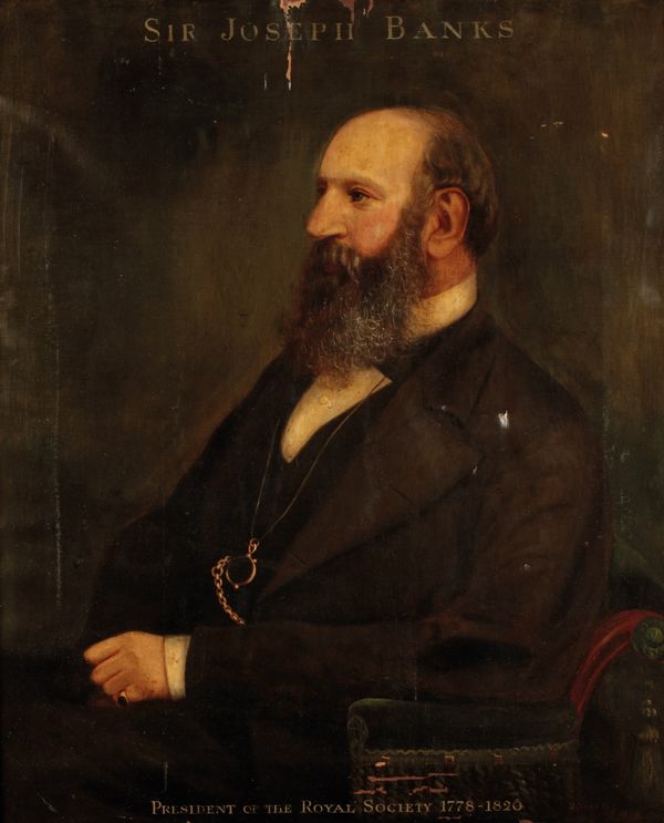 ENGLISH SCHOOL Half-length portrait of a gentleman seated in an interior