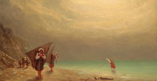 WALTER FRANCIS TIFFIN (fl. 1844-1873) 'The Shrimp Gatherers, Brittany'