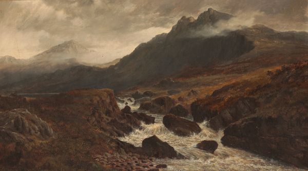 HENRY W. HENLEY (active c.1891-1895) 'On the mountains above Festiniog, North Wales'