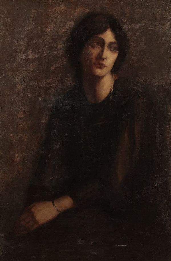 ENGLISH SCHOOL, EARLY 20TH CENTURY Portrait of an elegant lady 