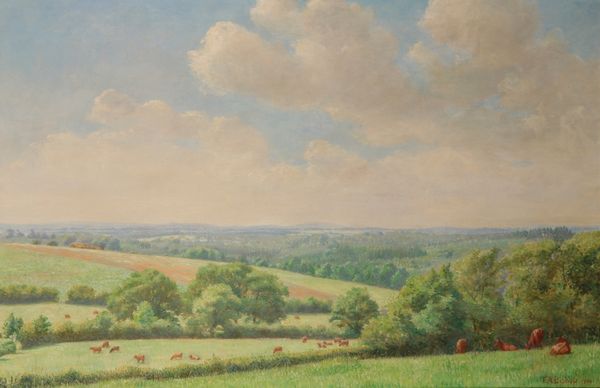 FREDERICK A BISHOP (19th/20th century) 'Home Countries Landscape'