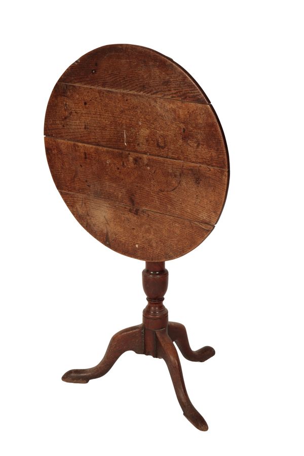 GEORGE III OAK TRIPOD TABLE