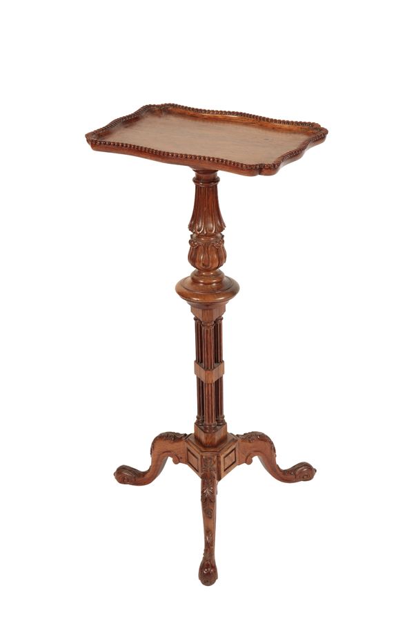 WILLIAM IV OR EARLY VICTORIAN ROSEWOOD CANDLE STAND