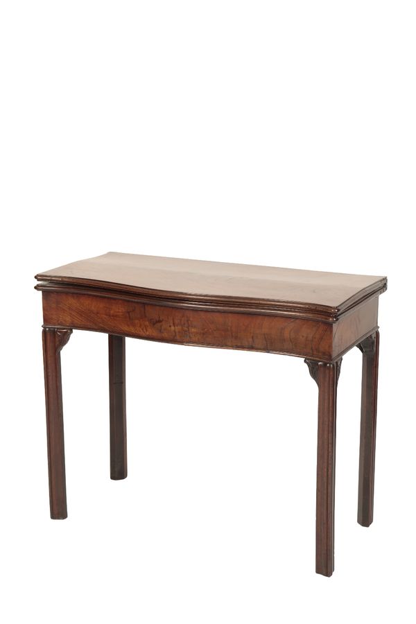 GEORGE III MAHOGANY CARD TABLE