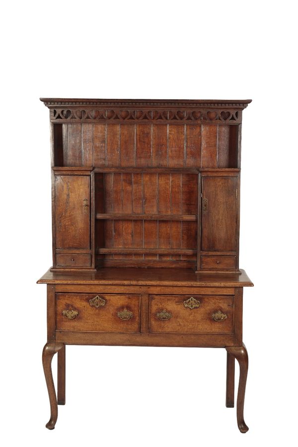 STAINED OAK DRESSER IN GEORGE II STYLE