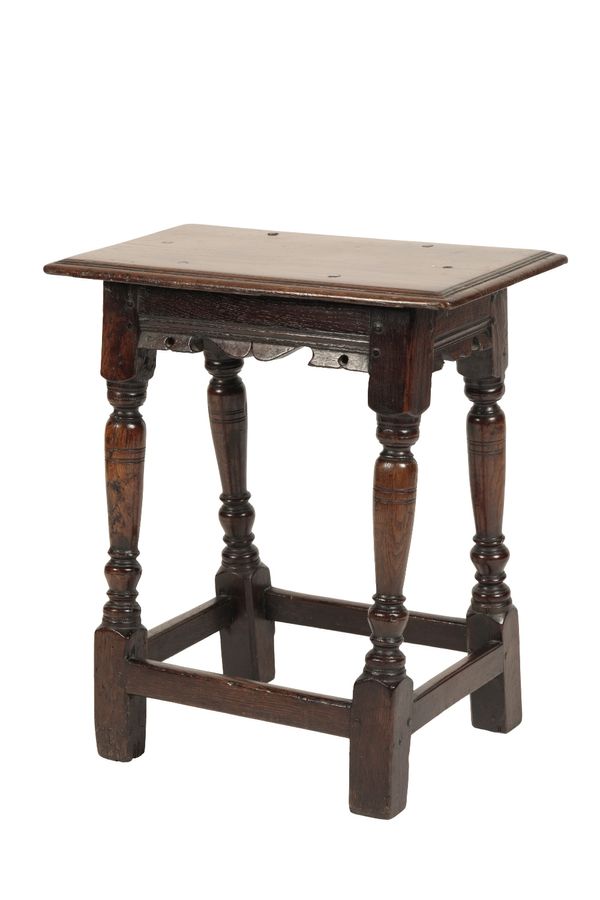 OAK JOINT STOOL IN JACOBEAN STYLE