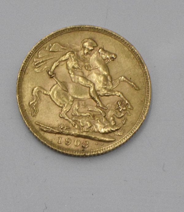 1903 GOLD SOVEREIGN 22ct Gold. 7.98g