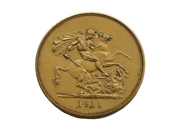 1911 GOLD FIVE POUND COIN