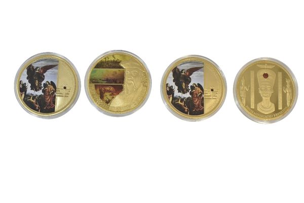 COLLECTION OF EIGHT LARGE COMMEMORATIVE STRIKES