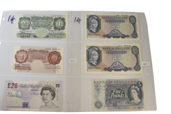 COLLECTION OF BANK OF ENGLAND NOTES