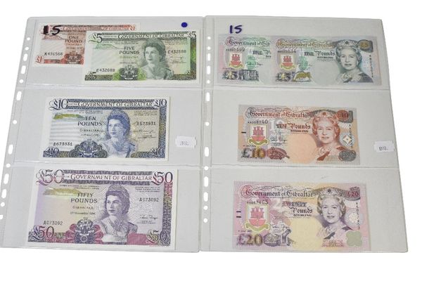 COLLECTION OF GIBRALTAR NOTES