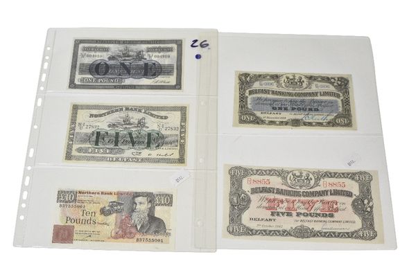 COLLECTION OF NORTHERN IRISH BANK NOTES