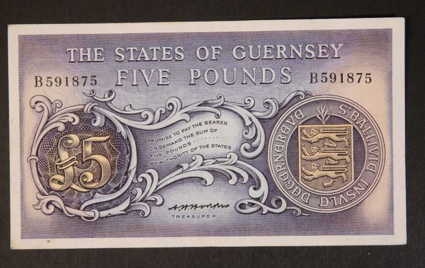 £5 NOTE THE STATES OF GUERNSEY