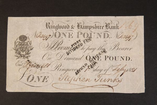 RINGWOOD & HAMPSHIRE £1 NOTE