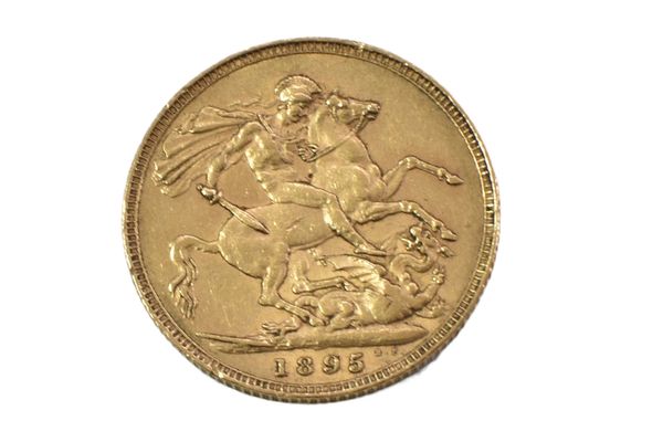 1895 GOLD SOVEREIGN 22ct Gold. 7.98g