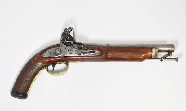 BRITISH EAST INDIA COMPANY NEW LAND PATTERN MILITARY OFFICER'S FLINTLOCK PISTOL