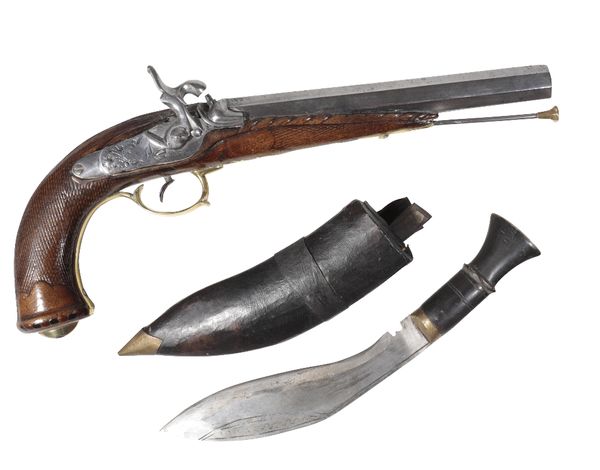 PERCUSSION PISTOL, 19th century