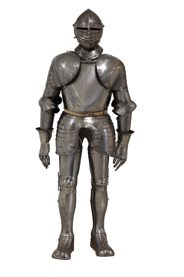 VICTORIAN GERMAN CAP-A-PIE FIELD ARMOUR, 16th century style