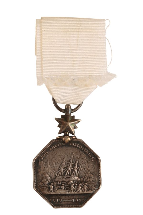 ARCTIC MEDAL 1818-55 TO H.M.SIMPSON