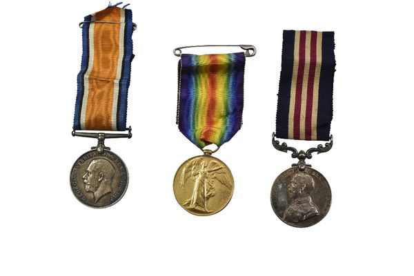 CASUALTY MILITARY MEDAL PAIR TO SERGEANT DUNSTER OF THE MACHINE GUN CORPS