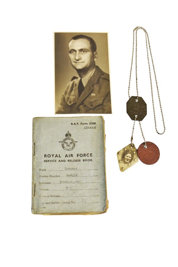 WW2 RAF MEDAL AND EPHEMERA GROUP TO SGT ETHERINGTON RAF