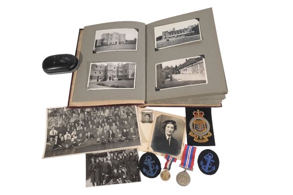 BLETCHLEY PARK NAVAL WRENS MEDAL AND PHOTOGRAPH ALBUM GROUP