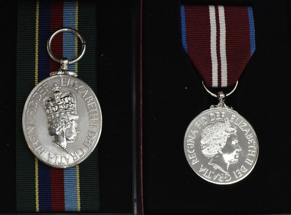 VOLUNTEER RESERVES SERVICE MEDAL GROUP TO CPL EMMA L J DIXON AGC E.II.R